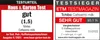 This image contains two separate marketing badges, one from 'Haus & Garten Test' and another from 'ETM TESTMAGAZIN', both awarding the Tchibo Cafissimo milk. Produktbild-Vorschau