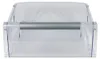 A clear plastic drawer with a gray handle. Anteprima dell’immagine prodotto