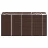 vidaXL Gartenhaus Braun 191x385x198 cm Verzinkter Stahl Produktbild-Vorschau 5