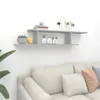vidaXL TV nástenná polica Grey Sonoma 125x18x23 cm Drevo Náhľad obrázku produktu 3