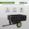 Rasentraktor Anhänger Kippanhänger 300 kg kippbar mit Produktbild-Vorschau 2