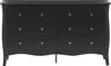 BELIANI Kommode Schwarz aus MDF Platte 40 x 130 x 75 cm Produktbild-Vorschau 5