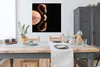 MuchoWow® Poster Flamingo - Wasser - Spiegelung 100x100 cm Produktbild-Vorschau 3