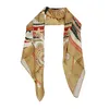 edles Seidentuch beige rot 65x65 cm Grafikprint - SPECIAL Produktbild-Vorschau 2