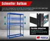 Reifenregal TIGER mit Fachböden | HxBxT 180x120x40cm | bis Produktbild-Vorschau 6