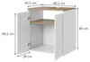 Waschbeckenunterschrank Vicco Viktor Weiß/Artisan 60.2 x 65 Produktbild-Vorschau 2
