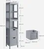 Vysoká koupelnová skříňka VASAGLE, úzká koupelnová skříňka, Náhled obrázku produktu 7
