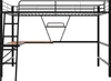okwish Hochbett 90x200 cm, Bettgestell Metallbett Eisenbett Produktbild-Vorschau 7