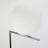 Lampada da terra sferica E27, vetro bianco e metallo Anteprima dell’immagine prodotto 8