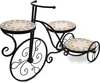 Mosaik Blumenständer, Blumentreppe Metall in Fahrrad Form, Produktbild-Vorschau 2