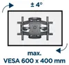 Gembird WM-75ST-01 Supporto TV completamente mobile, 32-75 Anteprima dell’immagine prodotto 4