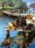 Hunde und Entenfamilie (Puzzle) Produktbild-Vorschau 2