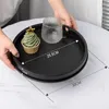 Deko Tablett, Deko Kerzen Tabletts, Schwarz Rund Dekoteller Produktbild-Vorschau 2