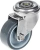 50mm 2" Edelstahl-Rolle grau Gummi, drehbar, 40kg Produktbild-Vorschau 1