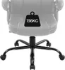 A close-up view of the base of an office chair, with a graphic overlay indicating weight capacity. Produktbild-Vorschau
