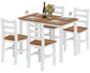 HOMCOM Jedálenský set, jedálenský stôl, 4 stoličky, Náhľad obrázku produktu 1