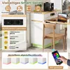 STILVORA Kücheninsel mit Rollen und ausziehbarem Produktbild-Vorschau 8