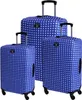 BERTOO Reisekofferhülle - Blaues Punkte-Set, 3-teilig (M, Produktbild-Vorschau 1