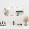 vidaXL Nástěnné zrcadlo s LED světly 35x80 cm Skleněný ovál Náhled obrázku produktu 2