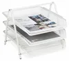 Porte-documents Relaxdays en métal, 3 compartiments, design Voir les images du produit 9