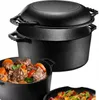 NutriChef arrosto in ghisa con coperchio a induzione - Set Anteprima dell’immagine prodotto 2