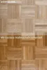 A split image showing two different finishes of a wooden floor. The top half is untreated wood, and the bottom half is treated with Contura Hardwax Oil. Produktbild-Vorschau