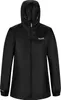 A black hooded jacket is shown from the front against a white background. Produktbild-Vorschau