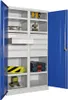 Schwerlastschrank - Vollblechtüren - Trennwand - 6 Böden - Produktbild-Vorschau 1