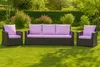 Gartenkissen Set für Polyrattan Purple – Sitzkissen 150x60 Produktbild-Vorschau 5