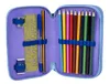 Dvoupatrový školní penál Stitch modrý - vybavený Náhled obrázku produktu 2