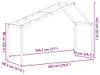 vidaXL Střecha na dětskou postýlku 203x80,5x142 cm z Náhled obrázku produktu 8