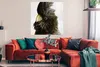 MuchoWow® Poster Kakadu - Schwarz - Gold - Beton 100x100 cm Produktbild-Vorschau 2
