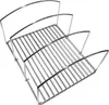 A silver metal rack for holding pots, pans, or lids. Produktbild-Vorschau