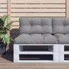 vidaXL Paletový vankúš sivý 80x40x12 cm Látka Náhľad obrázku produktu 2