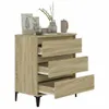 vidaXL Příborník Sonoma Dub 60x35x70 cm výrobek ze dřeva Náhled obrázku produktu 4