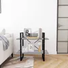 Bücherregal 2 Fächer Grau Sonoma 80x30x70 cm Holzwerkstoff Produktbild-Vorschau 3