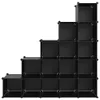The Living Store Regalsystem mit 15 Würfeln Schwarz PP Produktbild-Vorschau 3