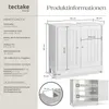 tectake® Waschbeckenunterschrank Jasper 2 geräumige Fächer Produktbild-Vorschau 5