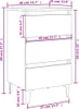 vidaXL Nachttisch mit Metallbeinen Grau Sonoma 40x35x69 cm Produktbild-Vorschau 8