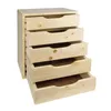 Holz Schubladenbox SB 3 / 4 / 5 / 6 Schubladen, Anzahl Produktbild-Vorschau 1