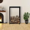 Dřevěný stojan Keri s kolečky 25x80x125, černý kov Náhled obrázku produktu 3