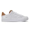 A white K-Swiss sneaker with brown accents, shown from the side against a white background. Produktbild-Vorschau