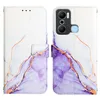 Infinix Hot 20 Play Hülle, Marmor Motiv Kunstleder Tasche Produktbild-Vorschau 2