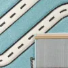 Kinderteppich Kinderzimmer Modern Lernteppich Straße Auto Produktbild-Vorschau 4
