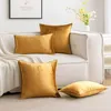 Kissenbezüge Samt 40x40 cm Champagner Golden 2er Set Produktbild-Vorschau 7