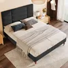 MODFU letto imbottito 140 x 200 cm letto matrimoniale letto Anteprima dell’immagine prodotto 8