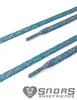 SNORS Glitzer Schnürsenkel flach - TÜRKIS - 5mm - 130cm Produktbild-Vorschau 2