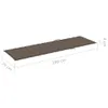 vidaXL Cuscino lettino Taupe 200x70x3 cm Tessuto Oxford Anteprima dell’immagine prodotto 14