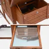 Two close-up views of a wooden chicken coop. Anteprima dell’immagine prodotto