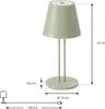 Lindby LED-Akkutischleuchte Janea TWIN, grün, Metall Produktbild-Vorschau 5
